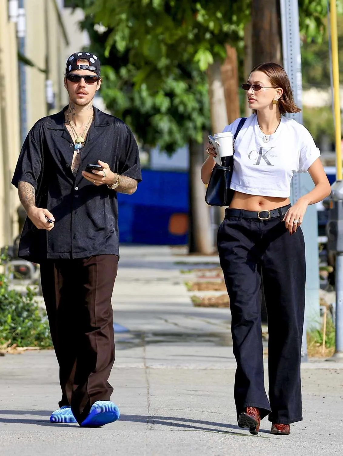 Monochrome Marvels: Justin and Hailey Bieber's Streetwear Elegance ...