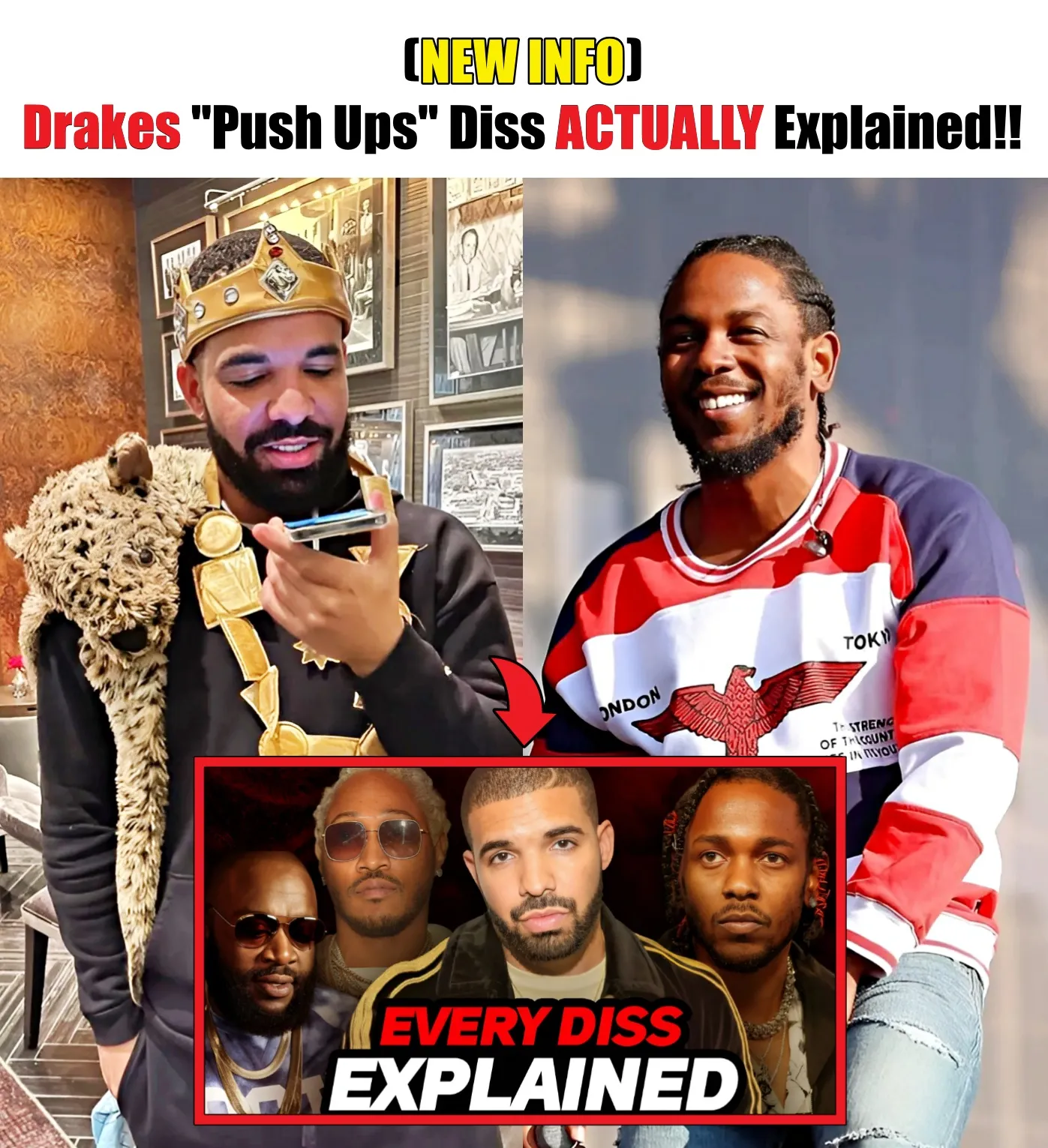 Cover Image for NEW INFO: Drakes “Push Ups” Diss ACTUALLY Explained!!
