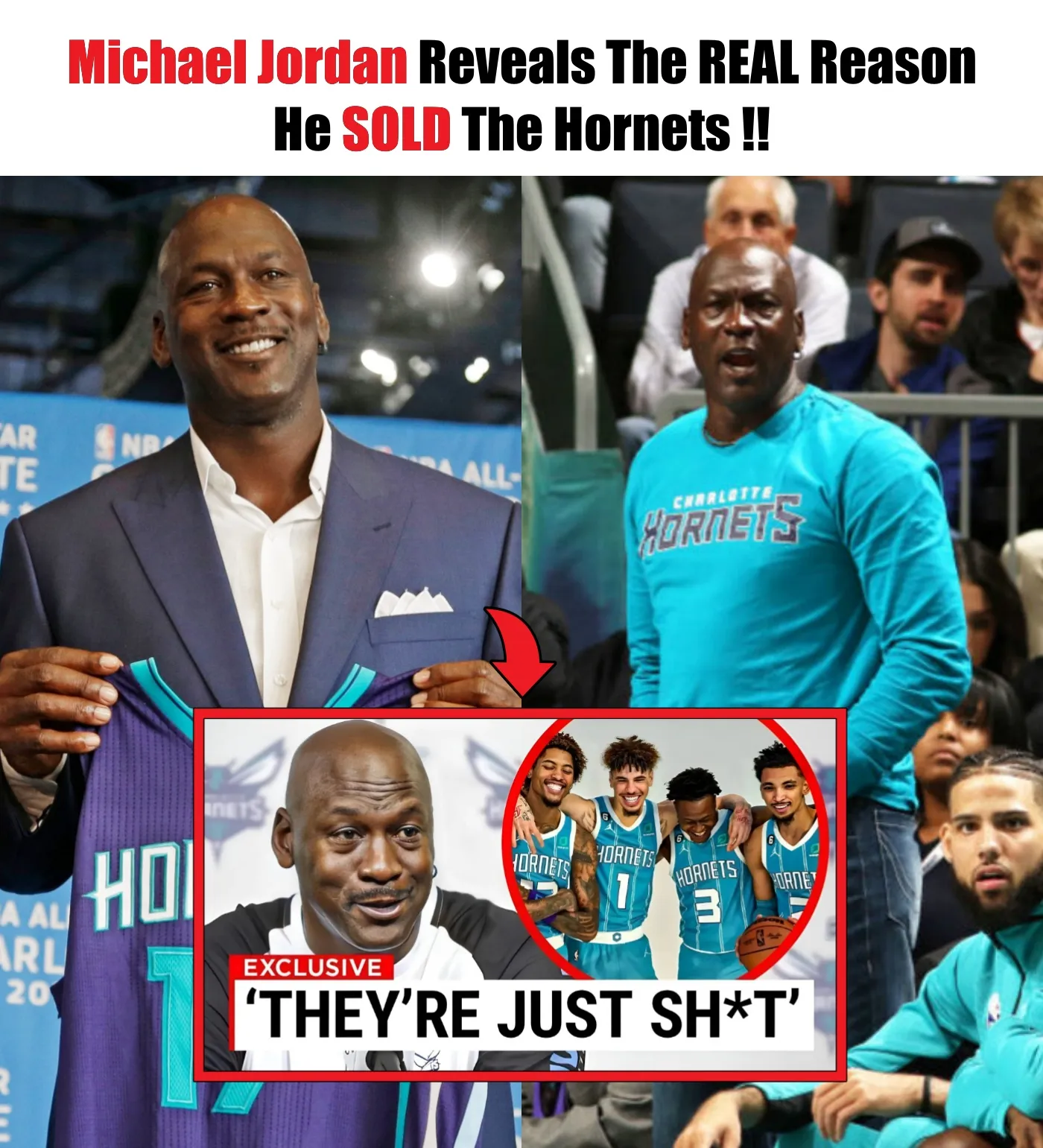 Cover Image for Michael Jordan Reveals The REAL Reason He SOLD The Hornets !!