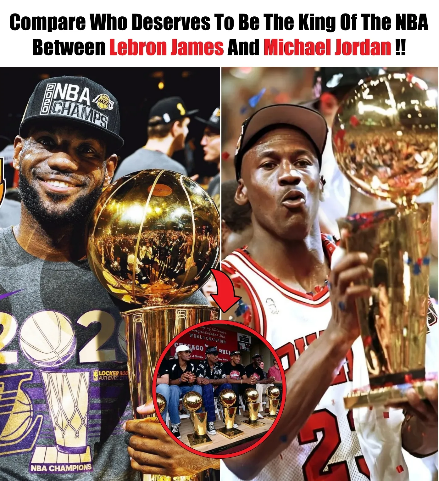 Cover Image for Compare Who Deserves To Be The King Of The NBA Lebron James And Michael Jordan!!