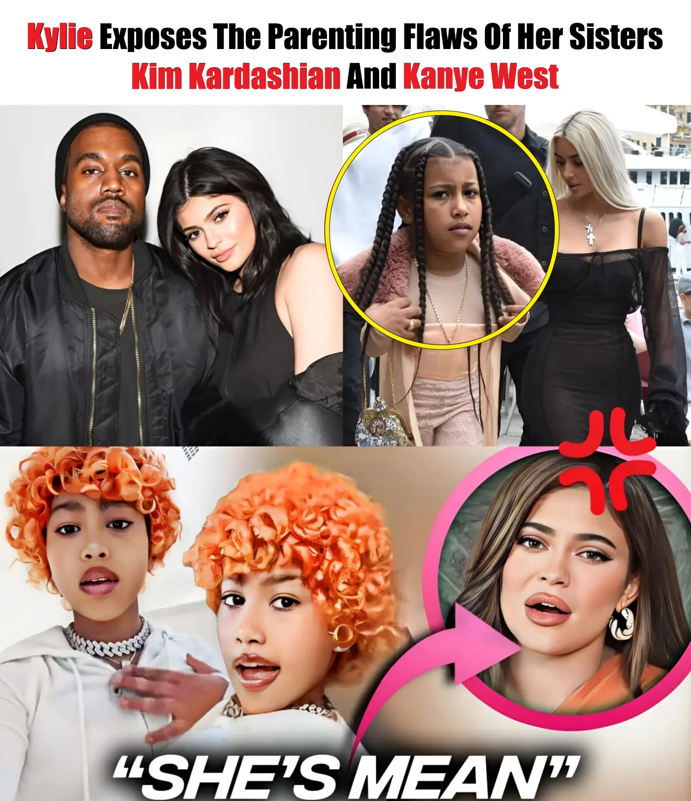 Cover Image for Kylie Exposes The Parenting Flaws Of Her Sisters Kim Kardashian And Kanye West !!