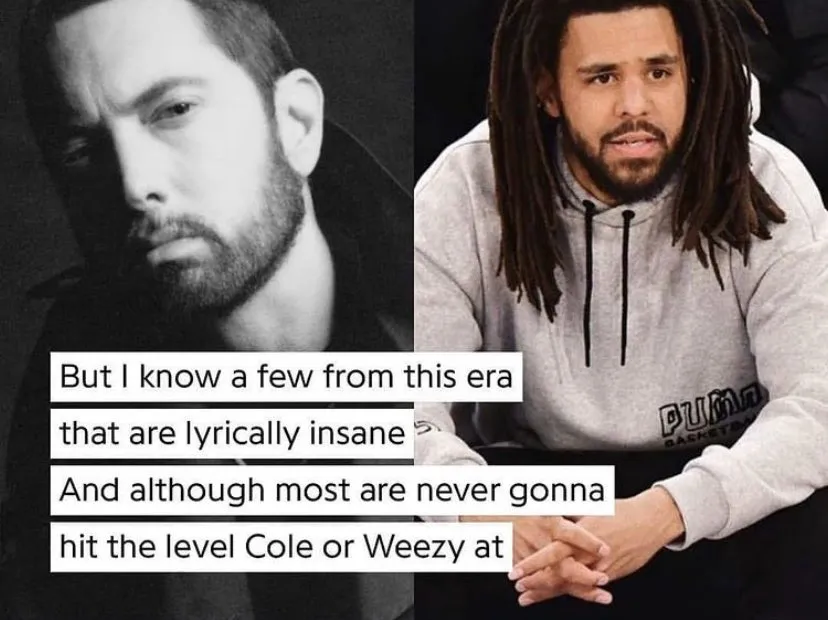 brown 🧣⁶𓅓 on X: "Eminem praising J. Cole again on his new album... are we  ever gonna get a collab? https://t.co/MC51WfBfr4" / X