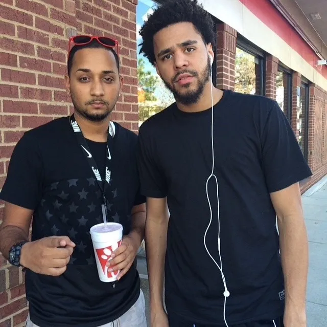 Murdaa. — J. Cole with a fan at Chick-Fil-A yesterday. ...