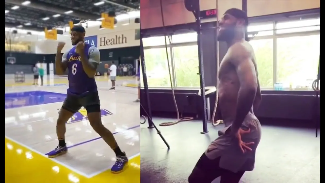 LeBron James Showing Some Dance MOVES !!! IN PRACTICE !!!