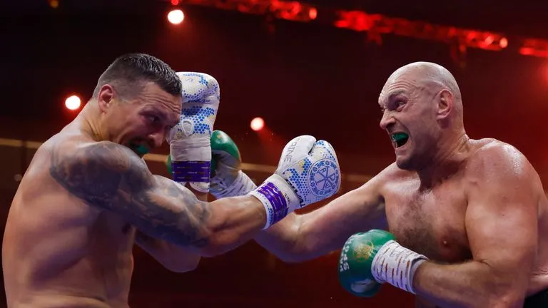 Tyson Fury v Oleksandr Usyk. Pic: Action Images via Reuters