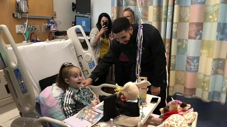 Girl, 11, gets new heart after Drake's hospital visit | Ents & Arts News |  Sky News