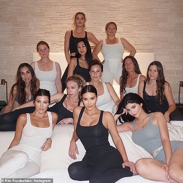 Kim, Kourtney and Khloe Kardashian teams up with sister Kylie Jenner to  promote SKIMS | Daily Mail Online