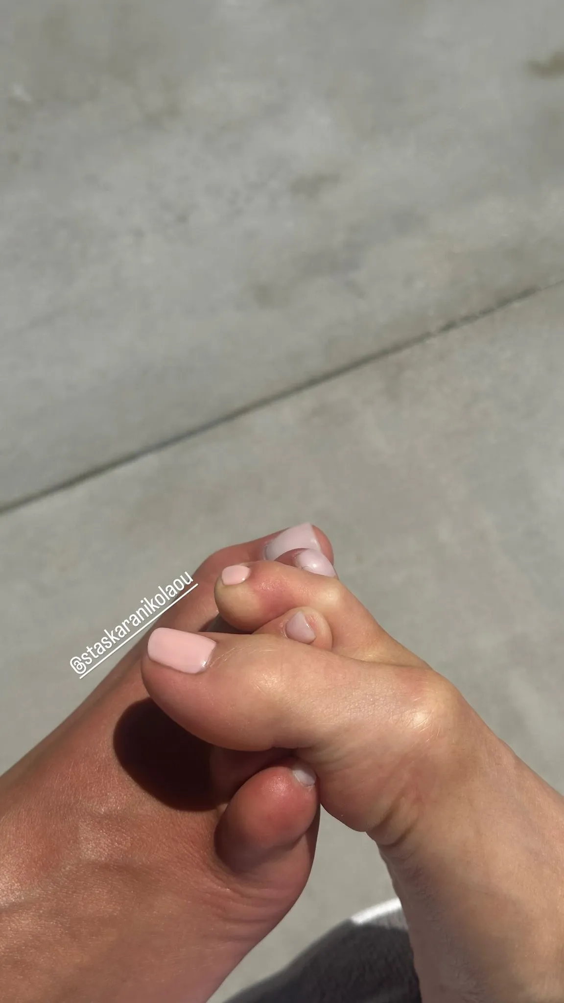 Kylie Jenner shared a photo of her toes intertwined with her friend Stassie's