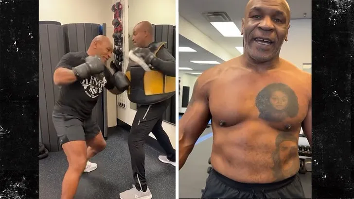 Mike Tyson Looks Violent In First Training Session For Jake Paul Fight