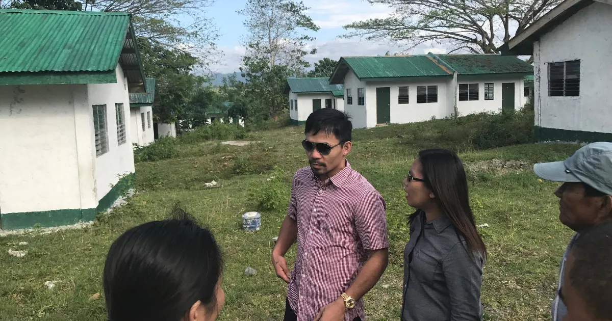 Manny Pacquiao uses his boxing money to build 1,000 homes for the poor