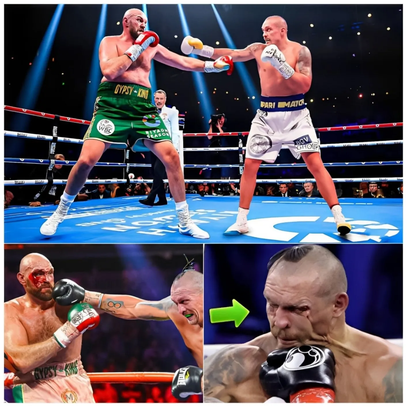 Cover Image for Un Chagrin Choquant : Oleksandr Usyk A Été Battu Par Tyson Fury Au Deuxième Tour Dans Un Match Fermé, Avant Que La Confrontation Officielle N’ait Lieu, Et A Perdu 100 Millions De Dollars De Manière Choquante.