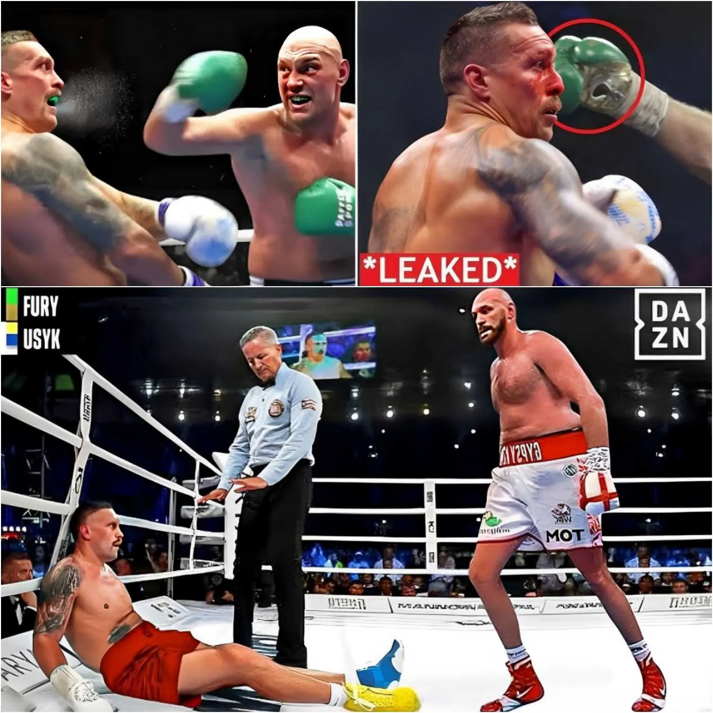 Cover Image for “LE ROI DE LA BOXE” Tyson Fury a éliminé Oleksandr Usyk après seulement 8 rounds, mettant ainsi fin à la séquence d’invincibilité d’Usyk et remportant avec succès 4 ceintures de boxe prisées.