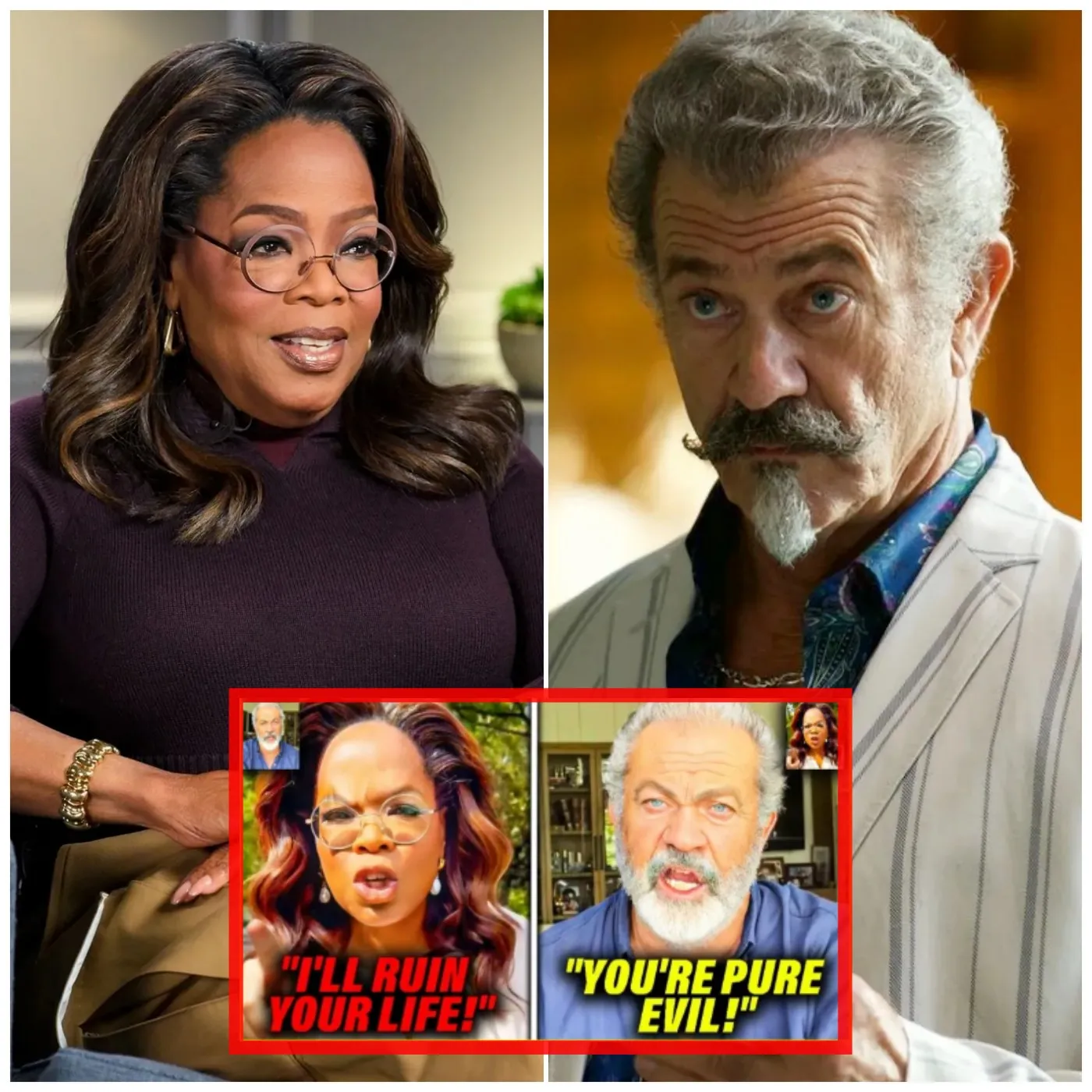 Cover Image for » Dernière nouvelle : « JE VAIS VOUS FINIR ! » Oprah CONFRONTE Mel Gibson pour avoir EXPOSÉ ses sombres secrets