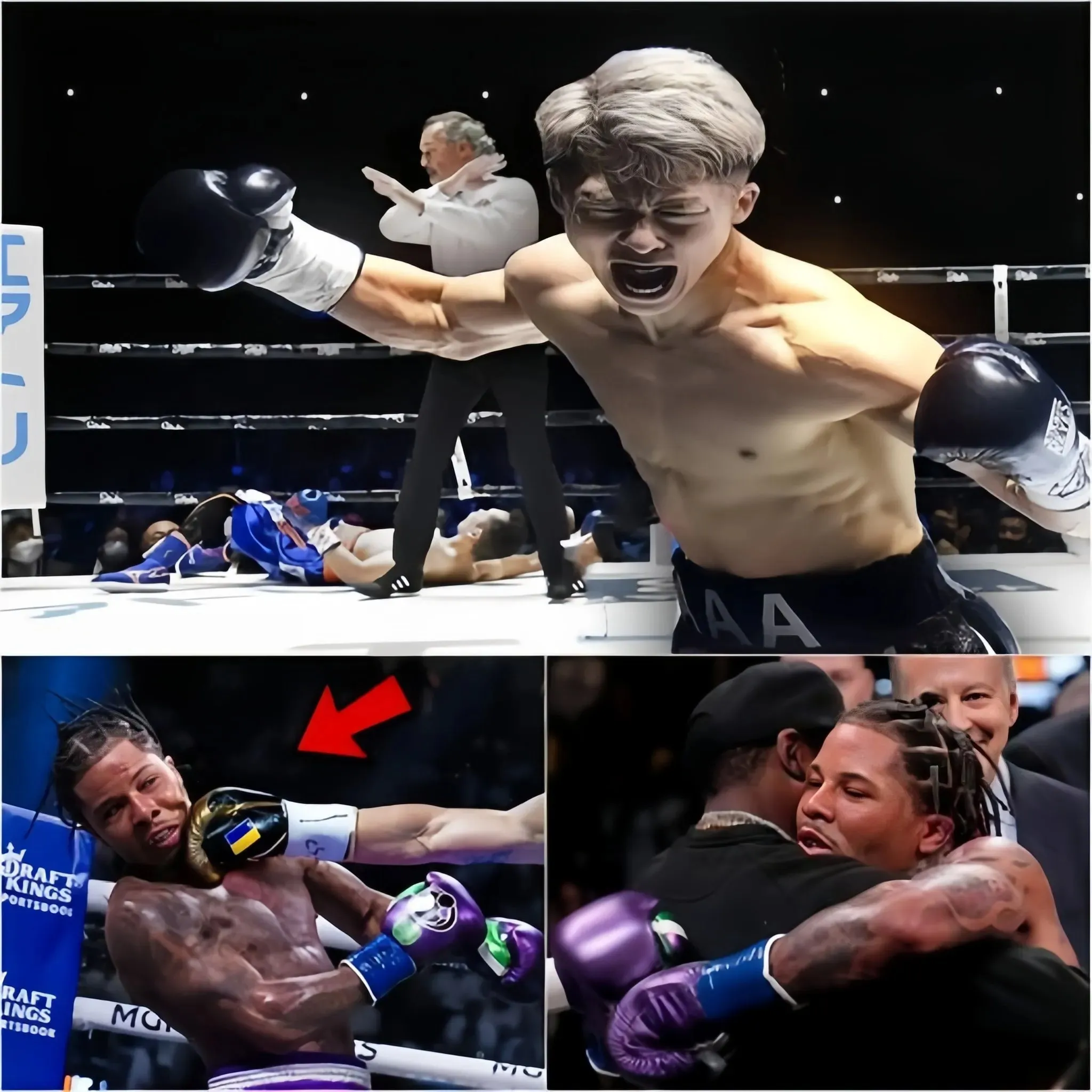 Cover Image for » Défaite choquante : Gervonta Davis mis KO par Naoya Inoue dans un combat à couper le souffle qui a stupéfié le monde.