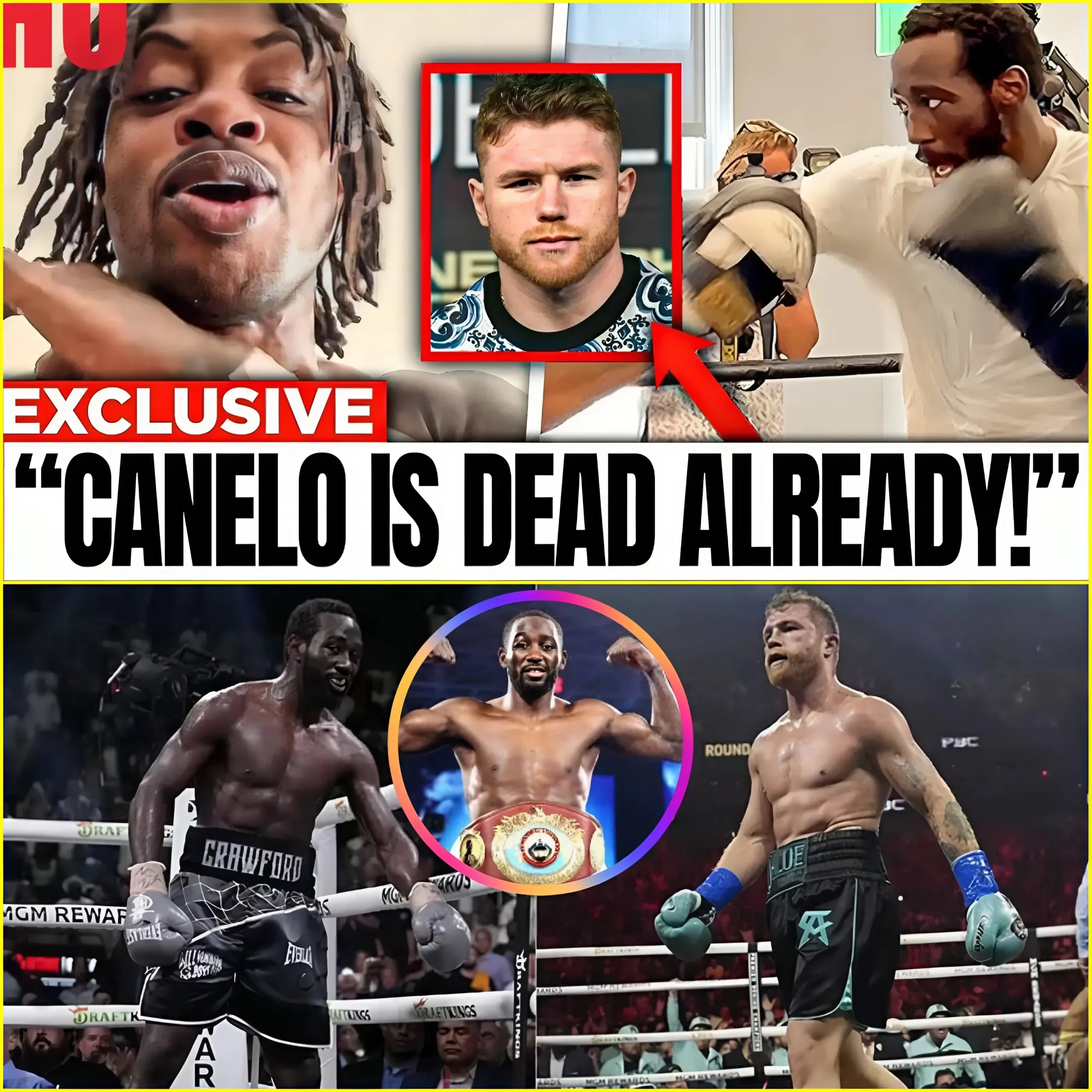 Cover Image for Boxing Pros avertit Terence Crawford de NE PAS COMBATTRE Canelo Alvarez